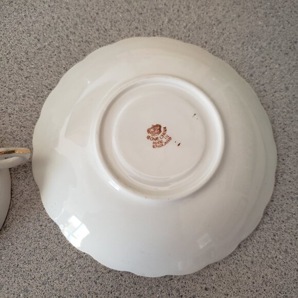 Vintage Bone China Floral Tea Cup & Saucer England Yellow flowers - Picture 5 of 8